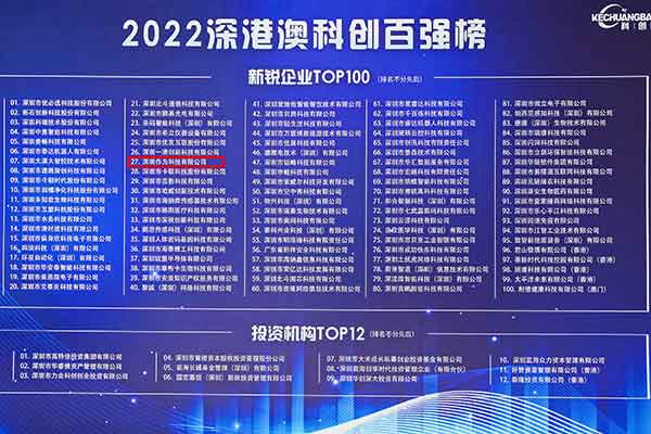 喜訊丨深圳作為科技榮登深港澳科創(chuàng  )新銳企業(yè)TOP100榜單，創(chuàng  )新實(shí)力再獲認可